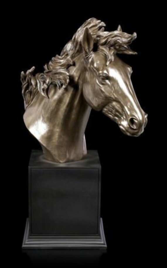 Large Horse Head Bust bronzed horse head horse bust Etsy