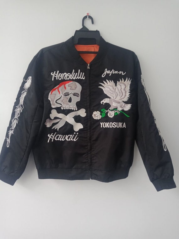 Rare Vintage Souvenir Japanese Sukajan jacket Japa