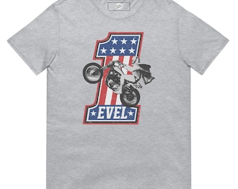 ievel®-Join Our Team #1 Men's Motorcycle Tee in Grey Available in Sizes Small - 3XL