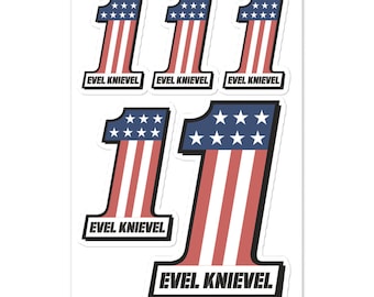 Evel Knievel #1 Mixed Size Pack of Stickers
