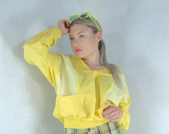 Bright Yellow Jumper - Etsy