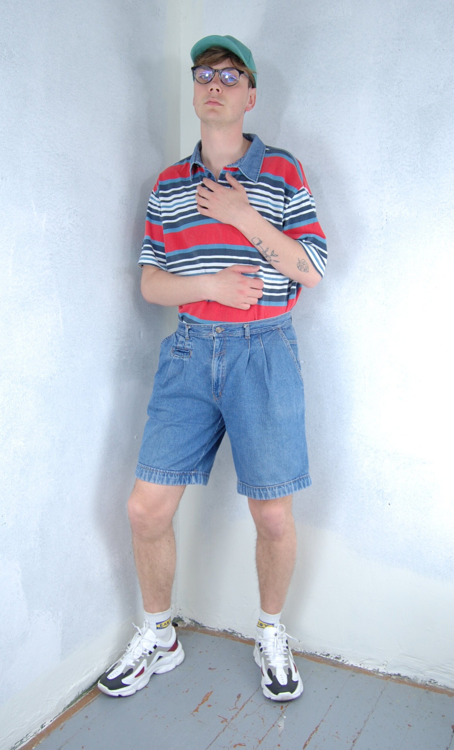 Vintage 90's Cargo Light Blue Festival Baggy Summer Denim - Etsy