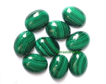 Natural Malachite Oval Calibrated Loose Flat Back Cabochons 4x6,5x7,6x8,7x9,8x10,9x11,10x12,10x14,12x16,13x18,15x20,16x22,18x25, 20x30MM