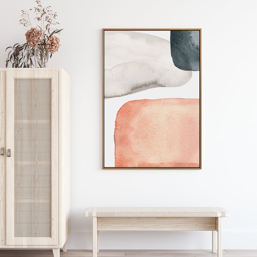 Watercolor Painting Wall Art Large Gallery Abstract Shapes Etsy