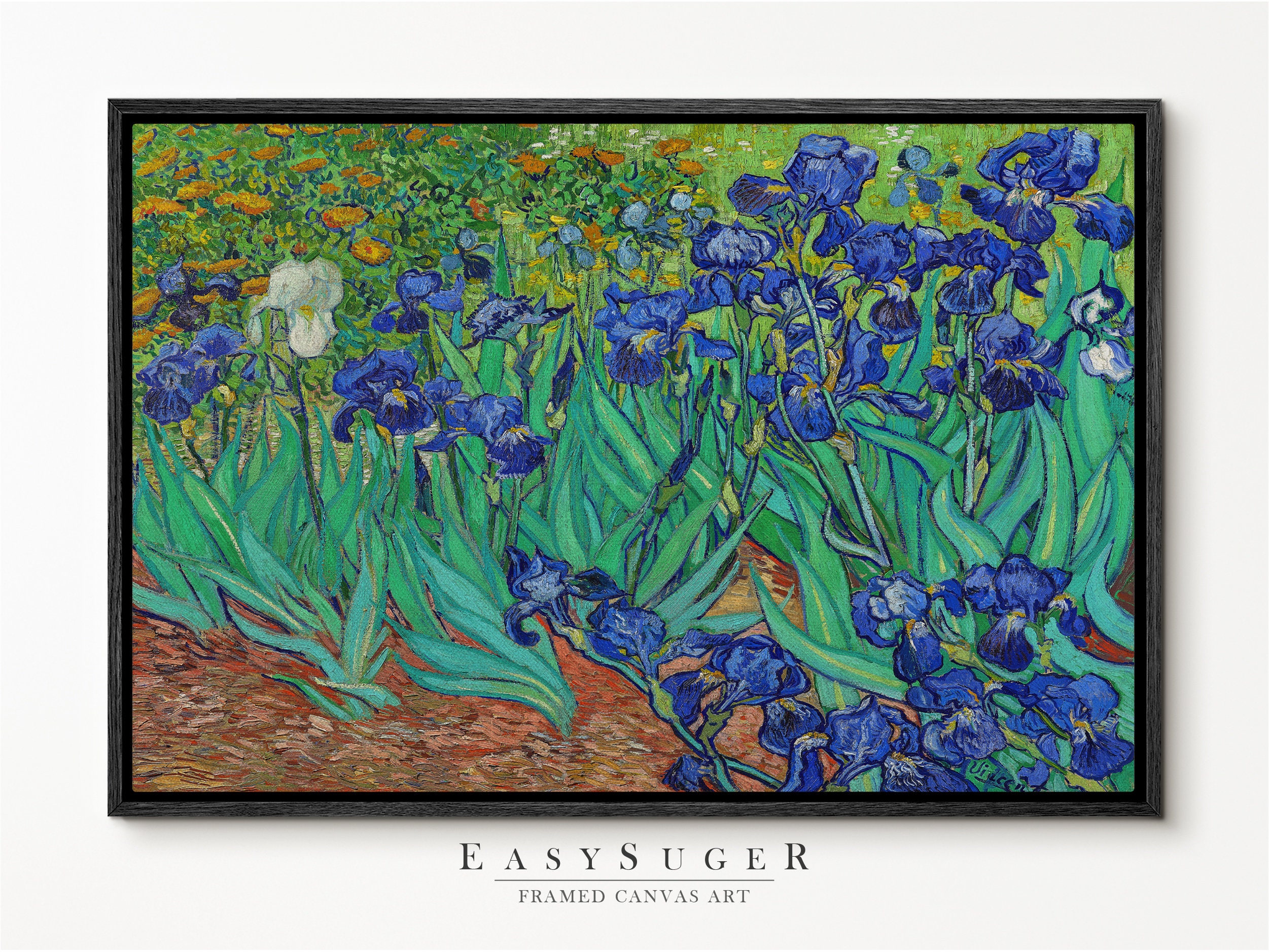 Discover Iris 1889 by Vincent Van Gogh Canvas Wall Art