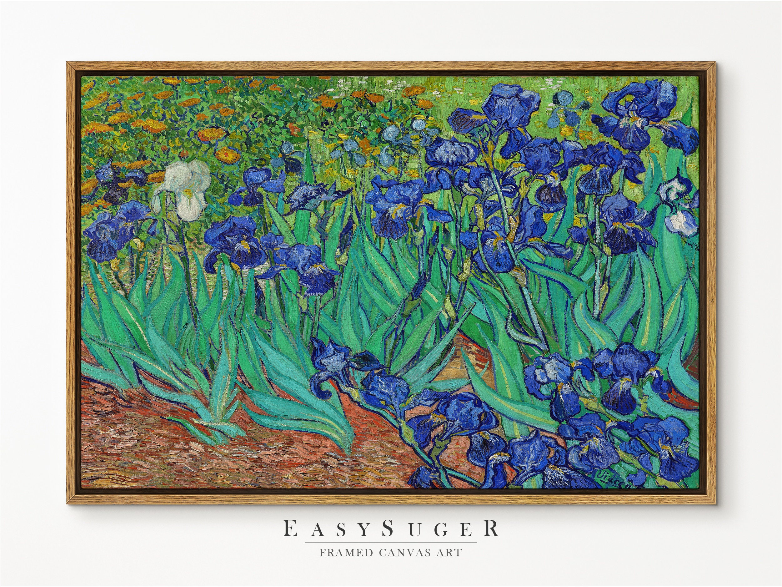 Discover Iris 1889 by Vincent Van Gogh Canvas Wall Art