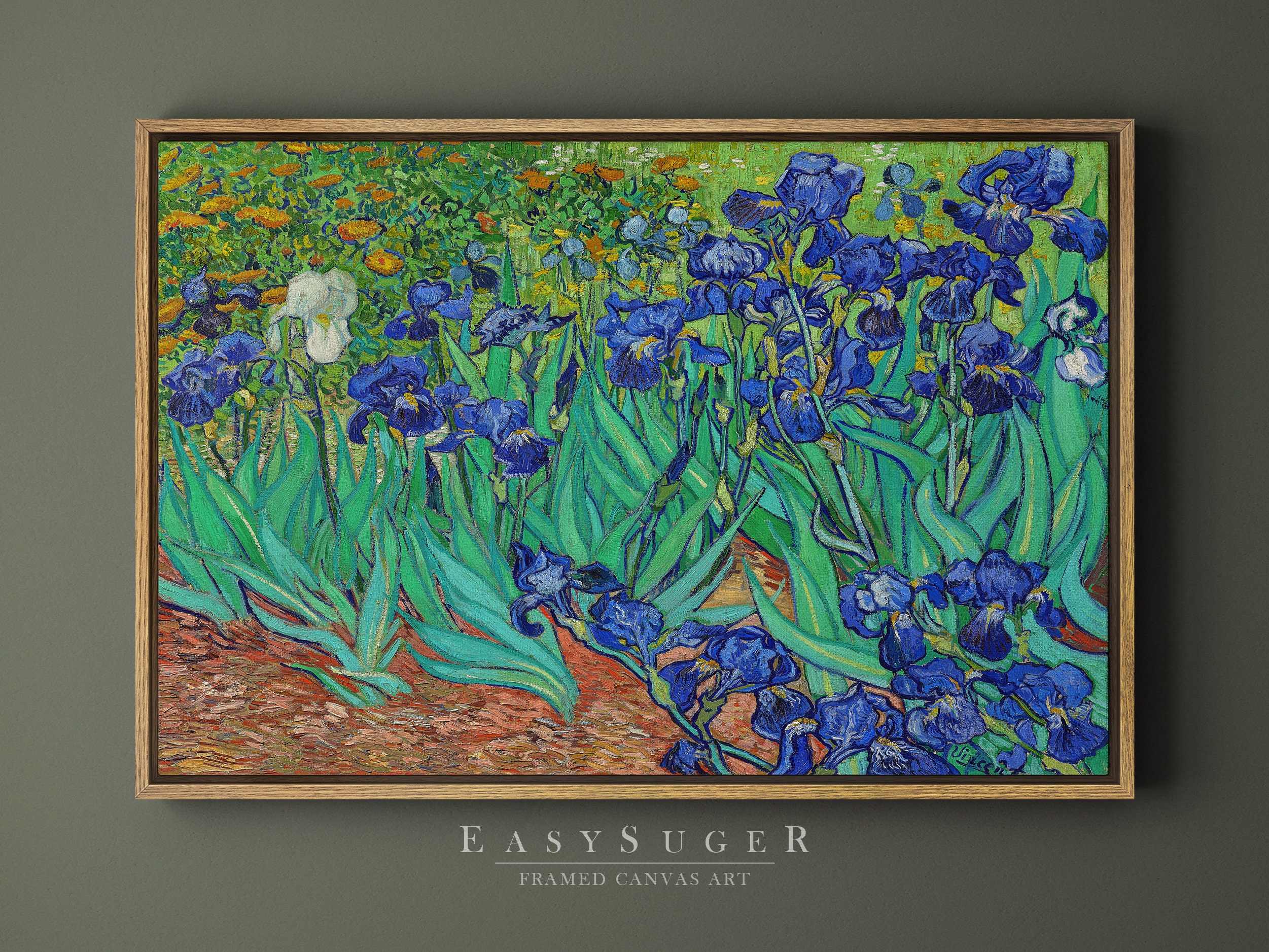 Discover Iris 1889 by Vincent Van Gogh Canvas Wall Art