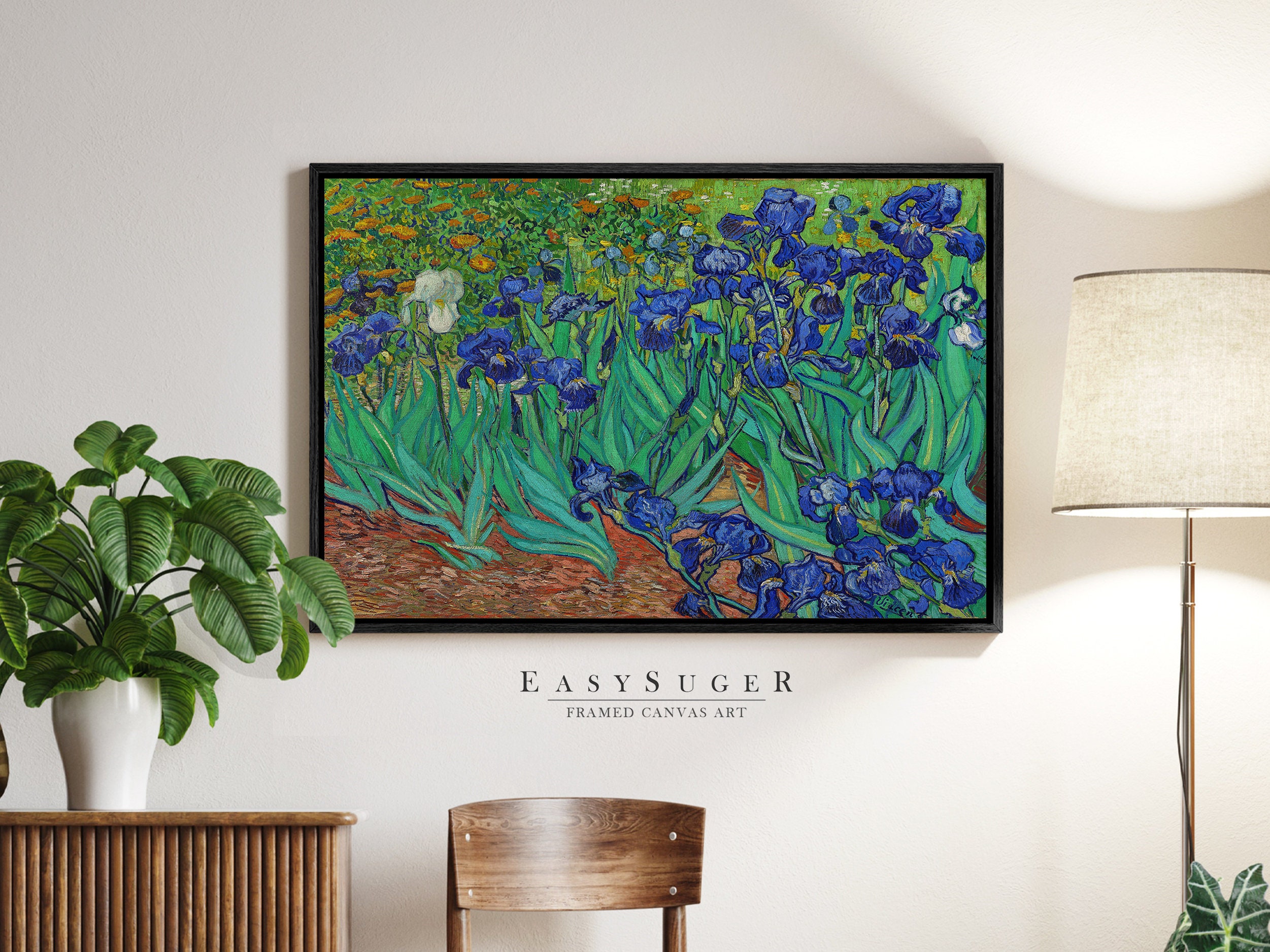 Discover Iris 1889 by Vincent Van Gogh Canvas Wall Art