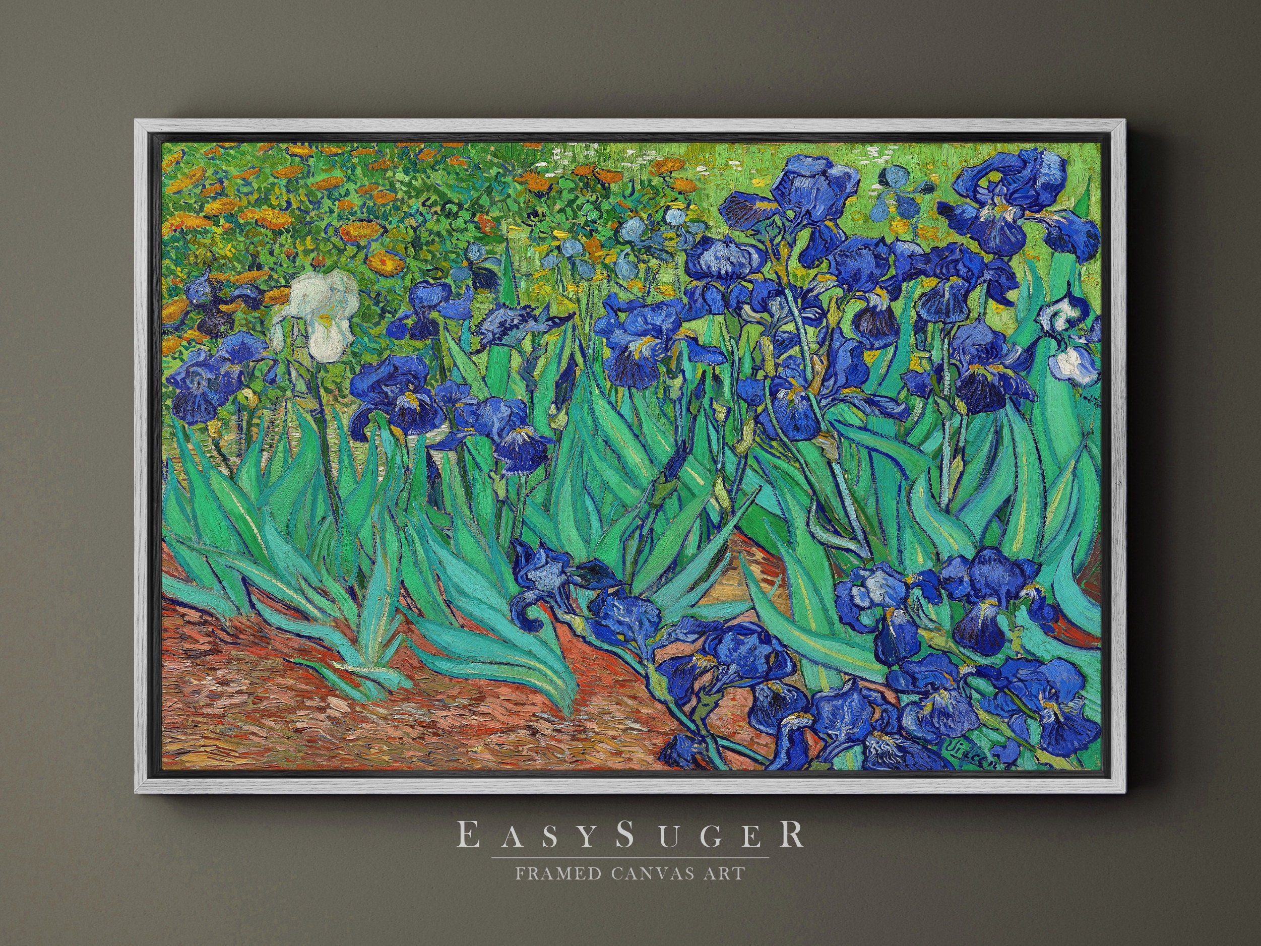 Discover Iris 1889 by Vincent Van Gogh Canvas Wall Art