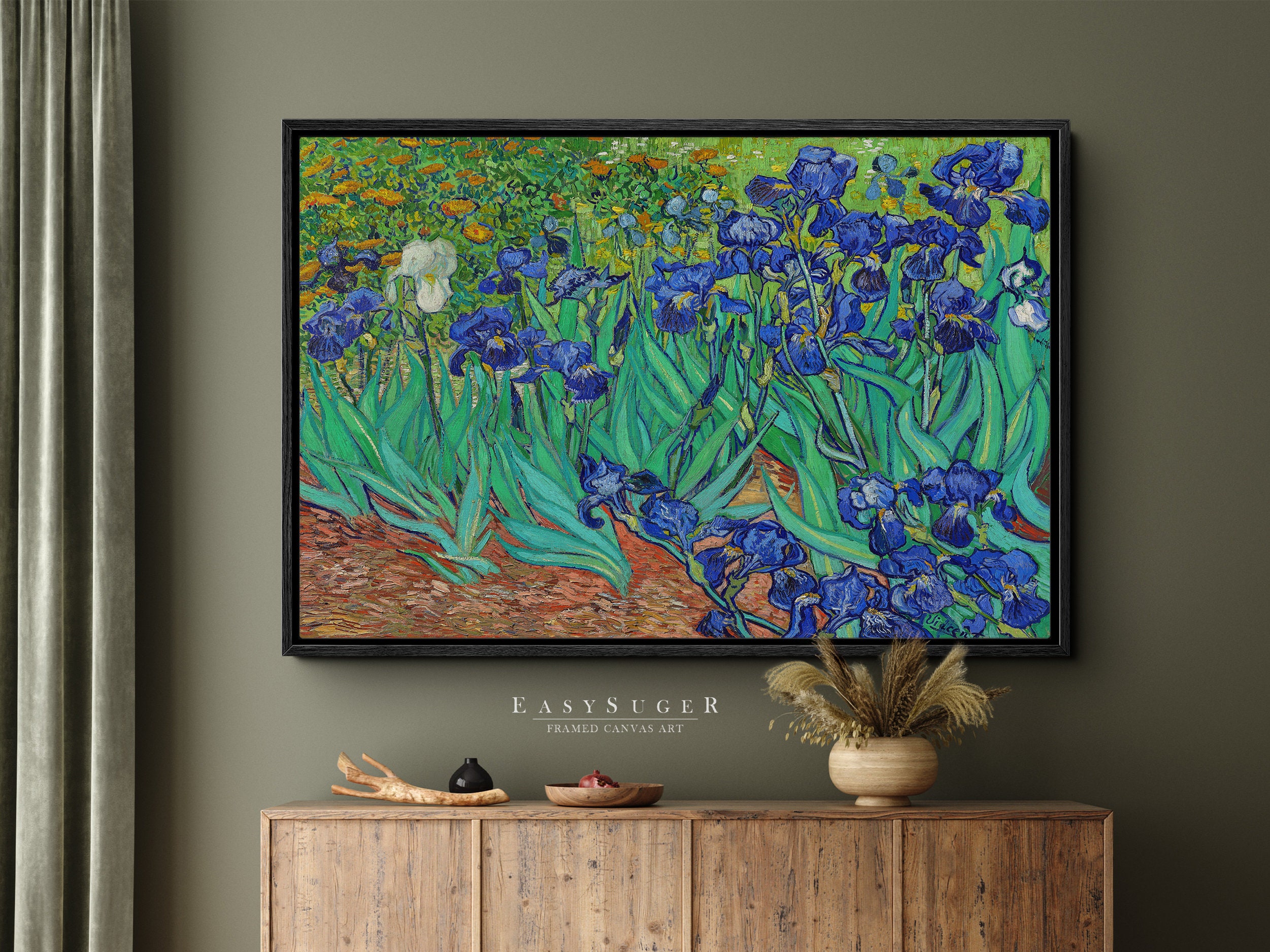 Discover Iris 1889 by Vincent Van Gogh Canvas Wall Art