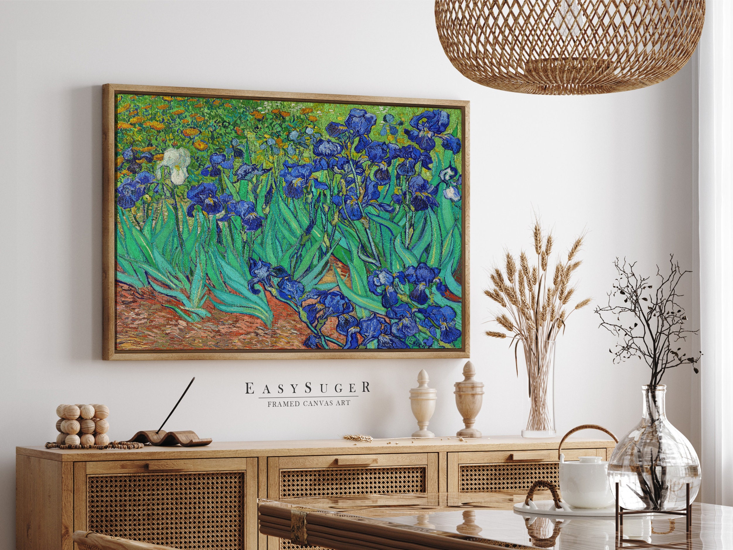 Discover Iris 1889 by Vincent Van Gogh Canvas Wall Art