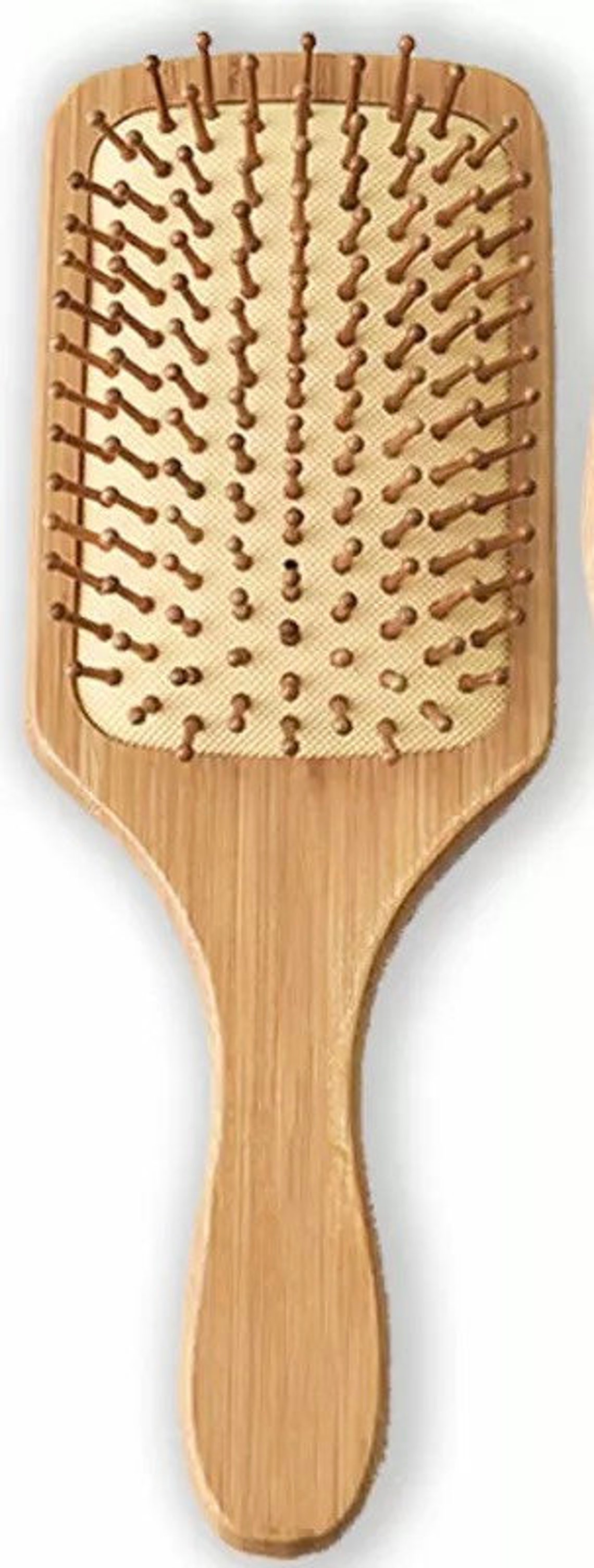Large Bamboo wood paddle square hair brusheco friendly Etsy