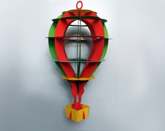 Balão - Molde 3D para cortar papel -SVG