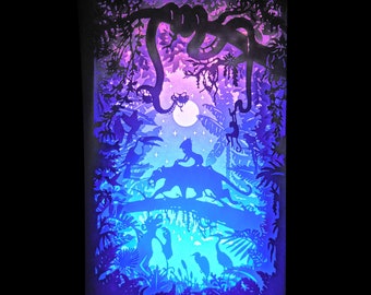 Jungle Book - Light Box Templates - SVG