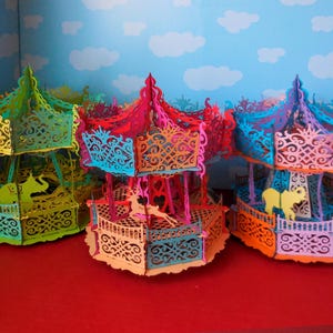 Paper Carousel Template: Intricate DIY 3D Puzzle (digital Download) - Etsy