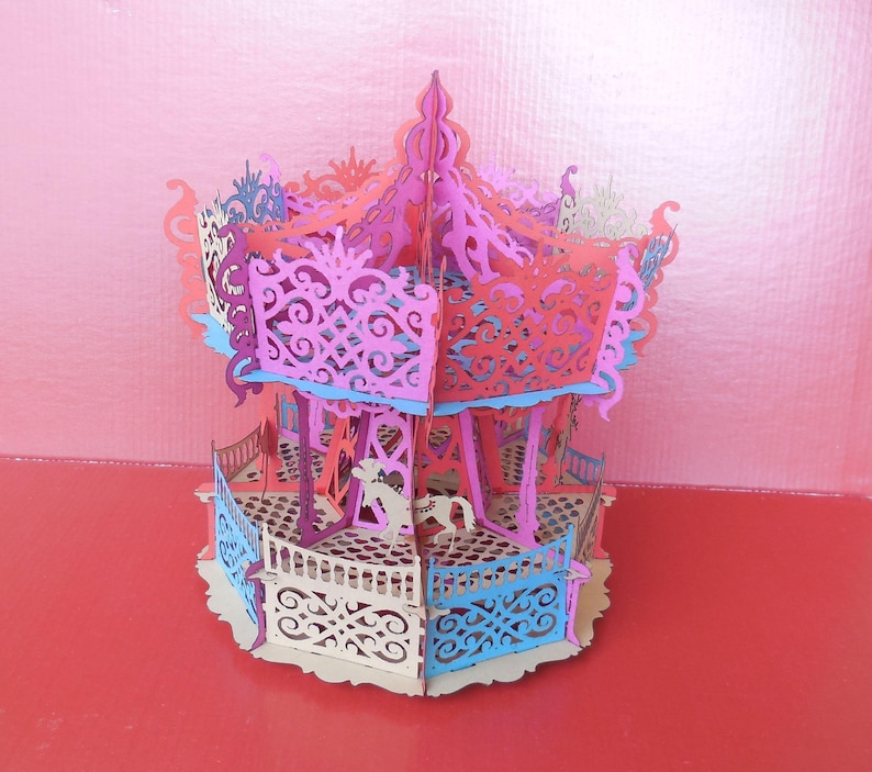 Paper Carousel Template: Intricate DIY 3D Puzzle (digital Download) - Etsy