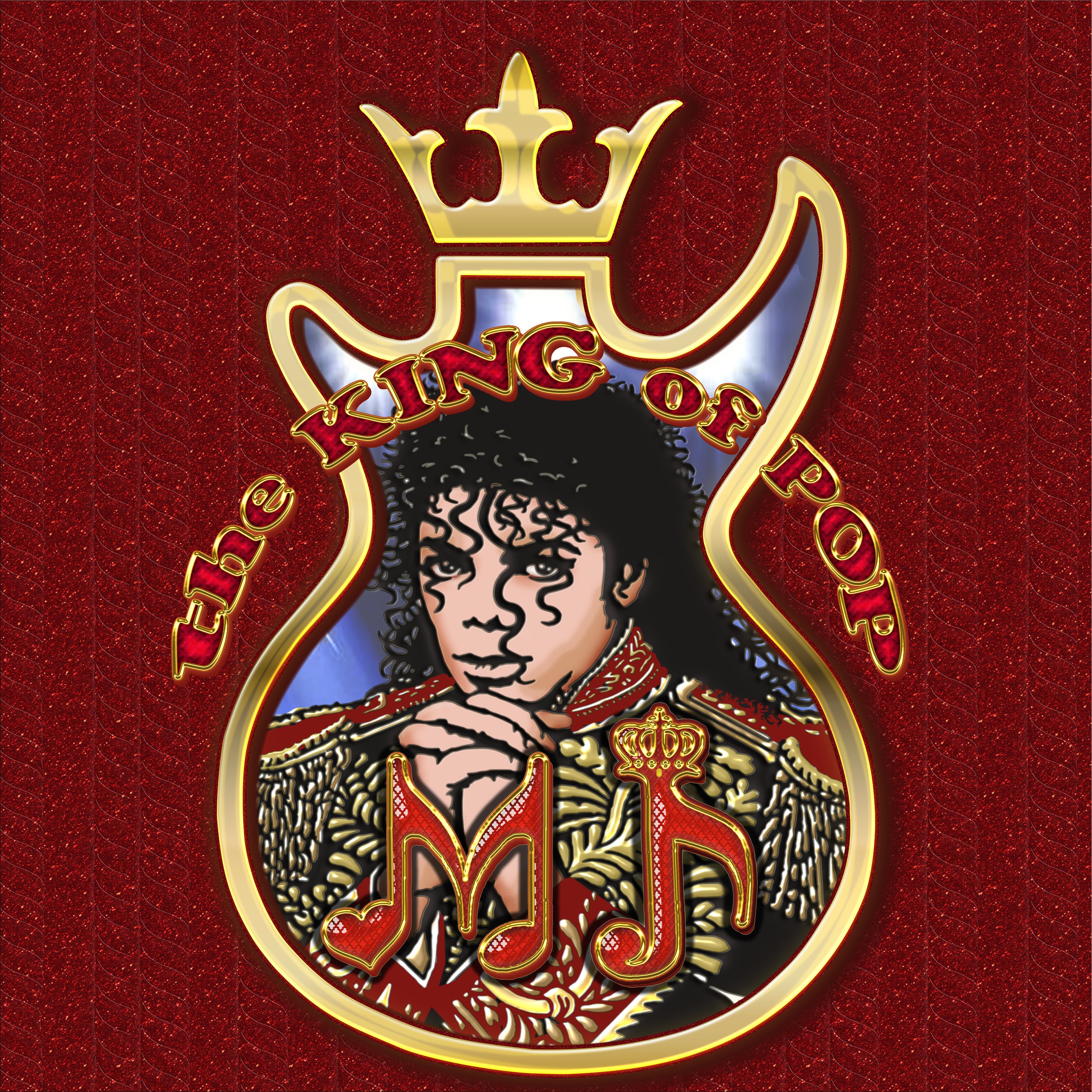 Michael Jackson Portrait: King of Pop Emblem (digital Files