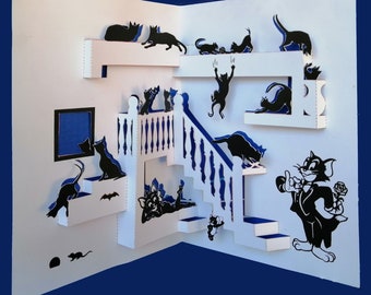 Tana del gatto in 3D con Tom e Jerry