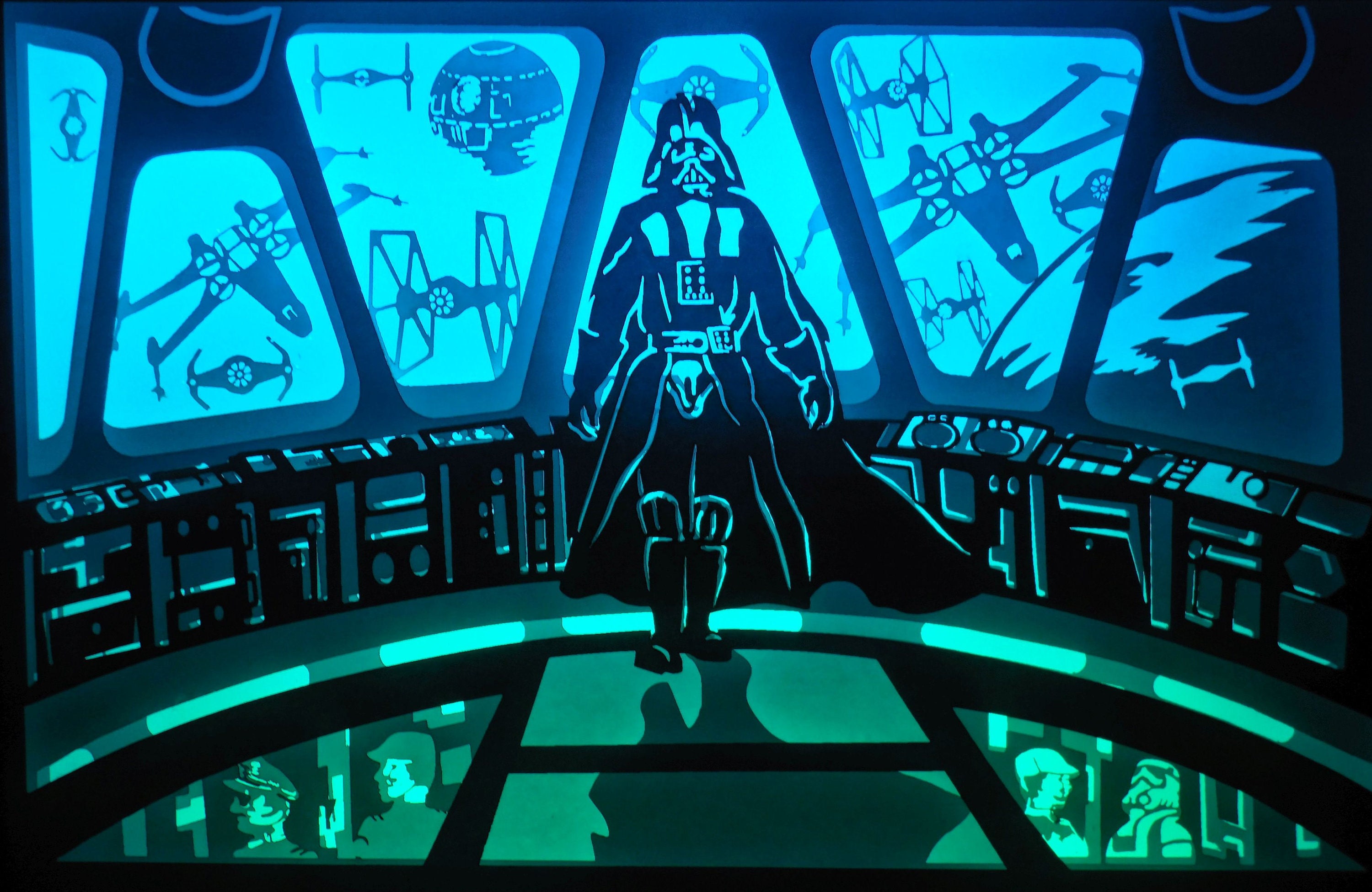 StarWars light box templates SVG Etsy