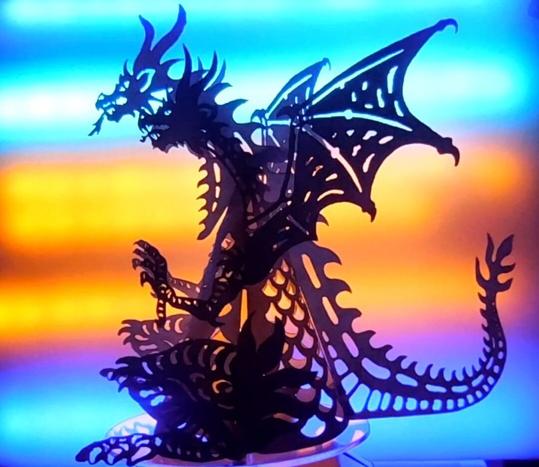 3D Dragon Dragon SVG 3D Dragon Template Openwork Dragon Tea Lamp 3d dragon dragon svg 3d dragon template openwork dragon tea lamp