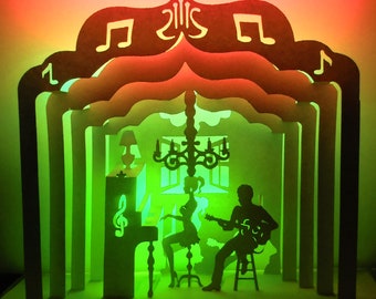 Guitarist and Pianist 3D Template (Digital Download)