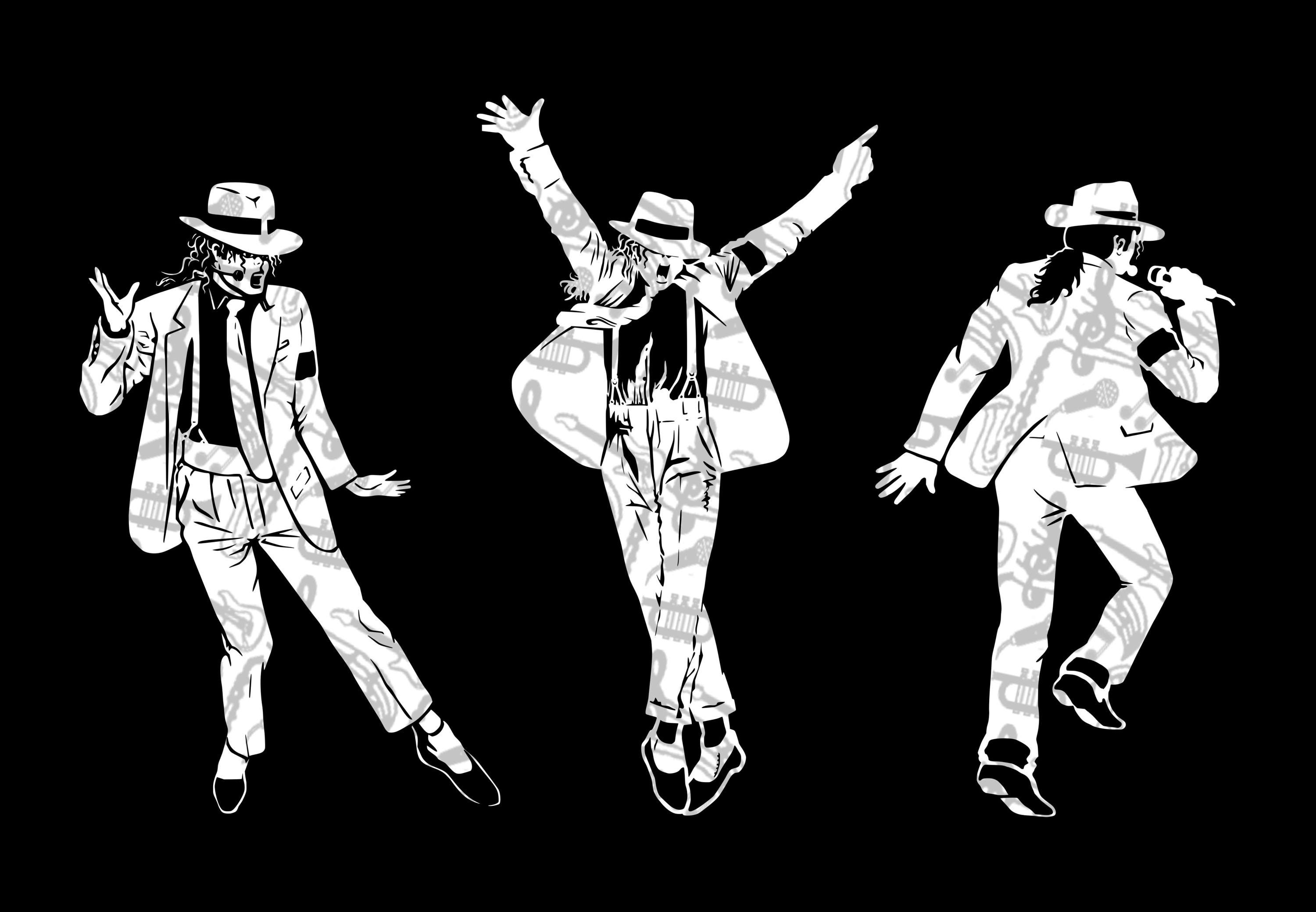 マイケル・ジャクソン(MJ)のビクトリーツアーからのオリジナル限定白黒