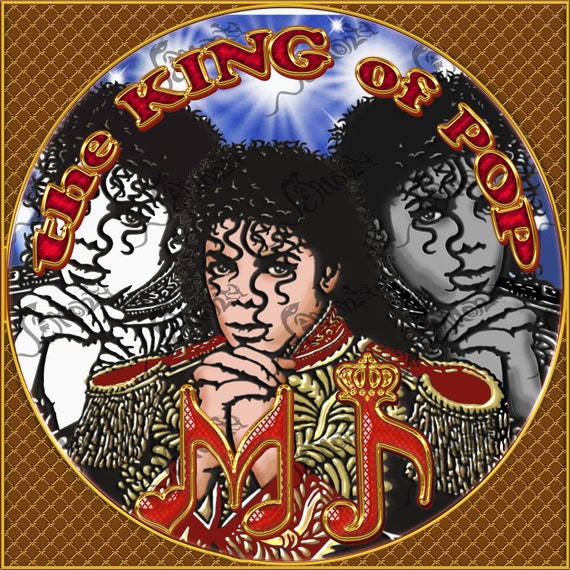 Michael Jackson Portrait: King of Pop Emblem (digital Files) - Etsy