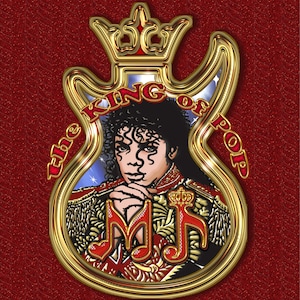 Michael Jackson, o Rei, Desenho Digital, Modelo de Esboço SWG, King Emblem PNG, M. J. Monograma, Michael J. Wall Art, M. Jackson Portrait.