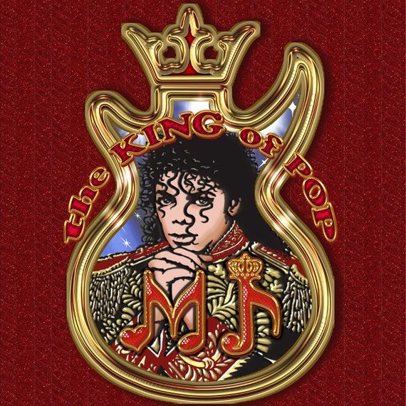 Michael Jackson Portrait: King of Pop Emblem (digital Files) - Etsy