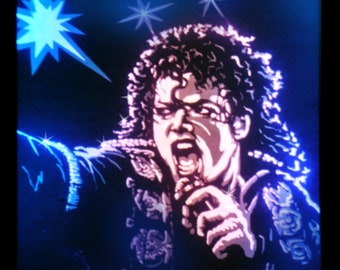 Michael Jackson 3D Shadow Box Template: Retro Music Light Box SVG (Digital Download)