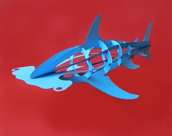 3D-papieren model hamerhaai (digitale download)