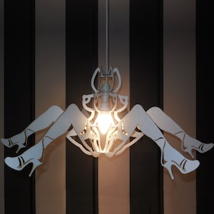 Sexy Pendelleuchte, Lampenschirm mit dem Duft einer Frau, Charmanter sexy Kronleuchter mit exquisiten Damenformen, Sexy Lampe SVG