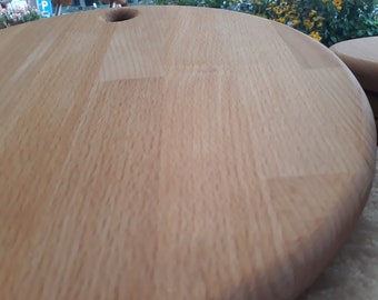 Großes Holzbrett, Schneidebrett, Käseplatte 33 cm