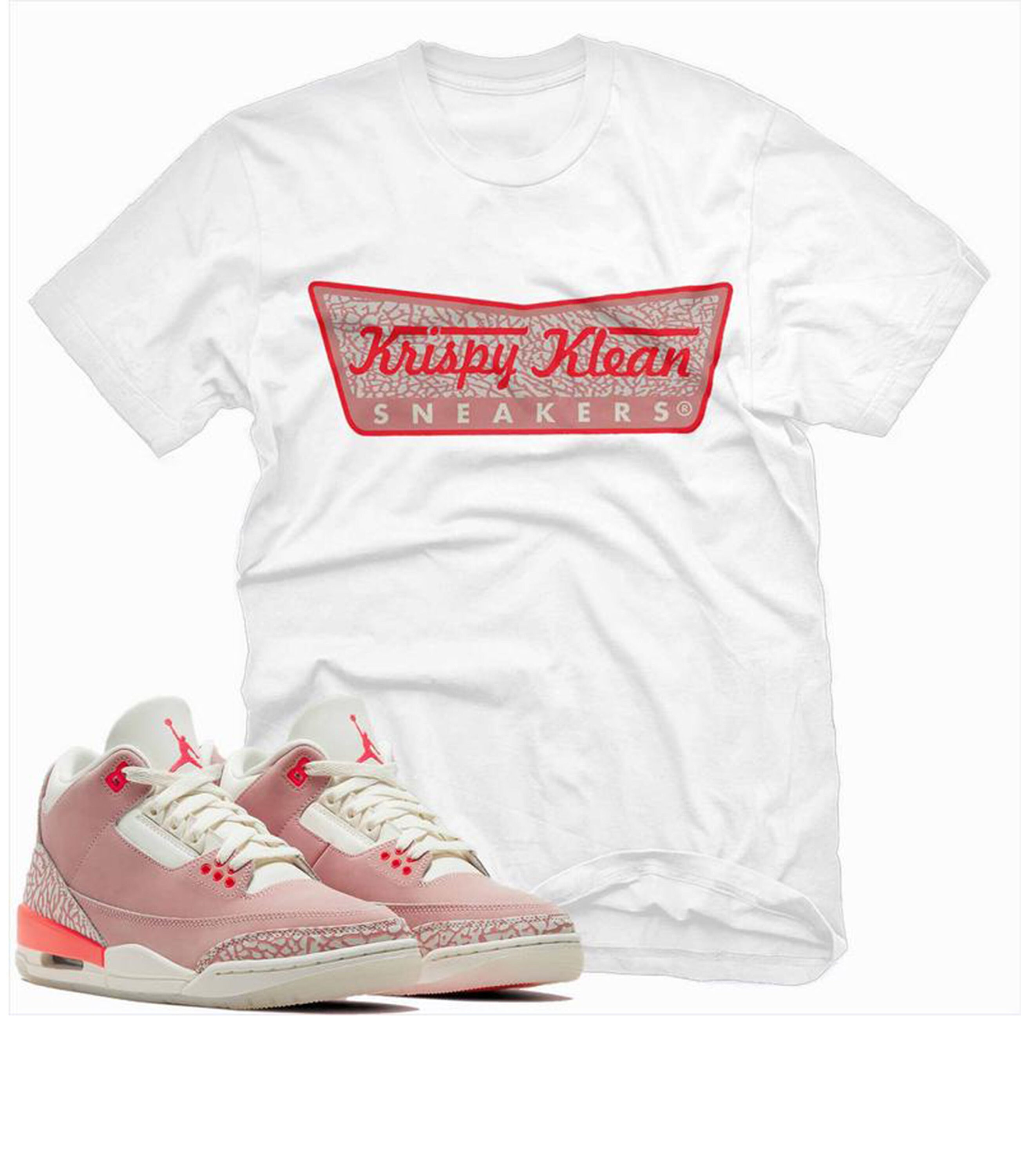 Jordan 3 Rust Pink T Shirt Krispy Klean Unisex Tee Shirt to | Etsy