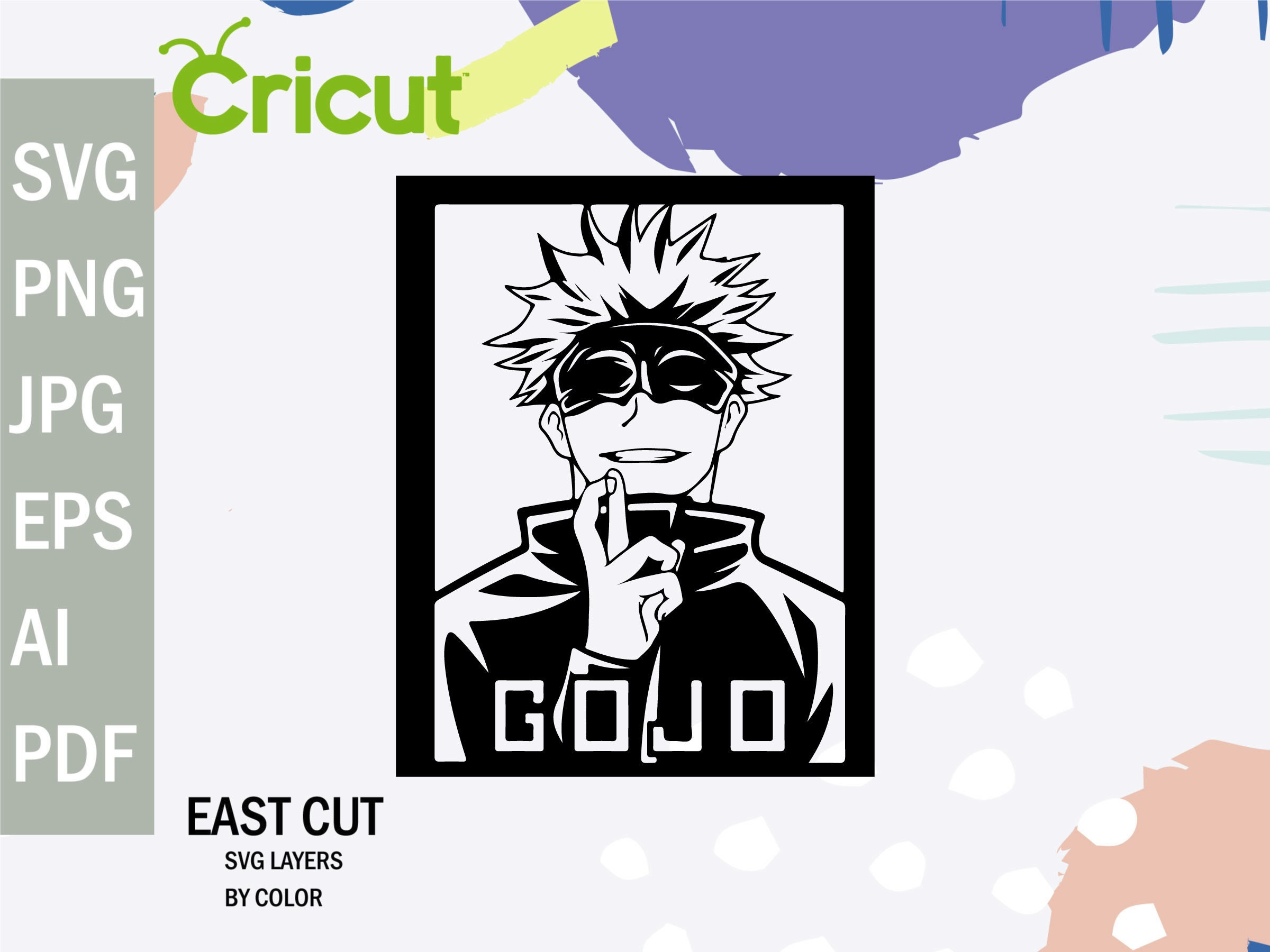 Jujutsu Kaisen svg Anime svg bestand downloaden Manga SVG | Etsy