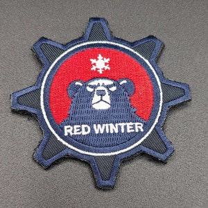 Red Winter Federal Academy Blue Archive  - Hook & Loop Morale Patch