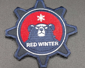 Red Winter Federal Academy Blue Archive  - Hook & Loop Morale Patch
