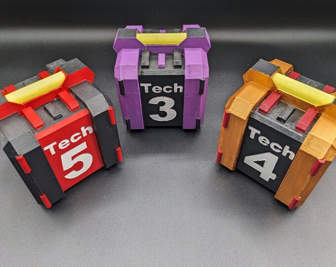 3D Printed Hand Painted Azur Lane Tech Box Desk Ornament. - Etsy