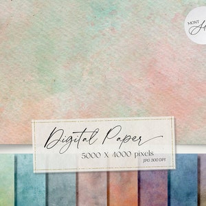 110 Huge Watercolor Digital Paper Pack, Watercolor Backgrounds, Watercolor Texture, Scrapbooking Papers, Commercial Use, Digital Download