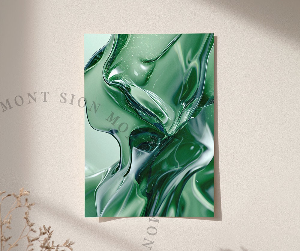 Abstract Liquid Digital Papers, 3D Abstract Fluid Forms, Aesthetic ...
