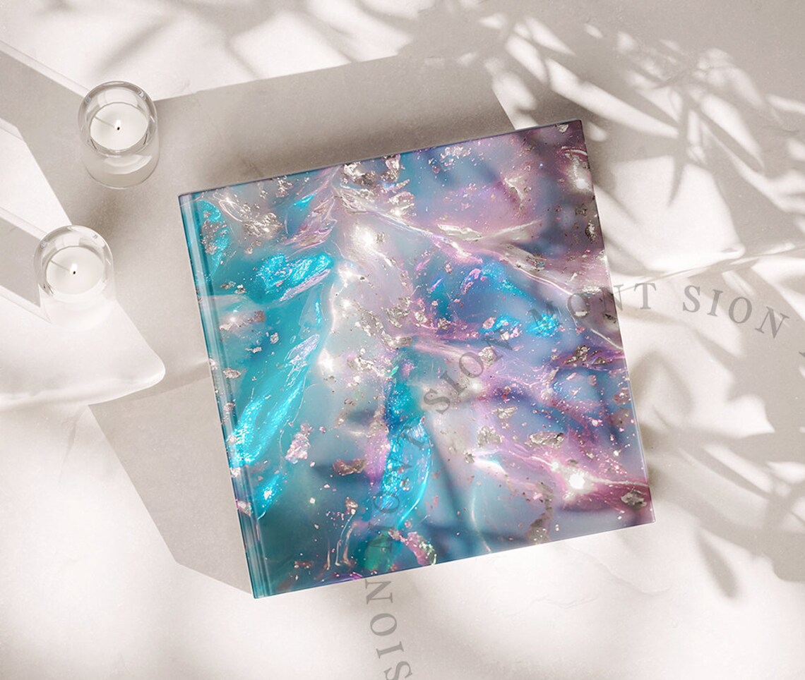 Abstract Holographic Digital Papers, Shiny/glossy Holographic Texture ...