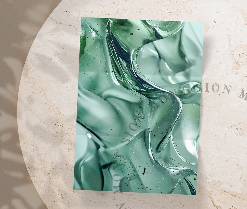 Abstract Liquid Digital Papers, 3D Abstract Fluid Forms, Aesthetic ...