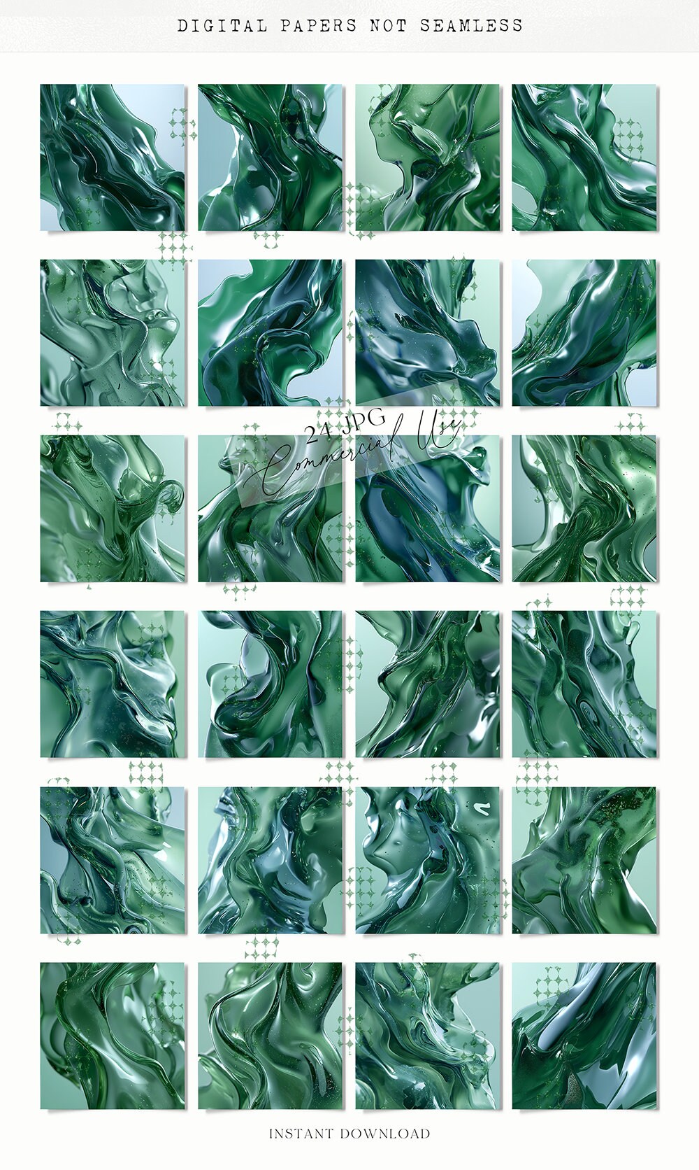 Abstract Liquid Digital Papers, 3D Abstract Fluid Forms, Aesthetic ...