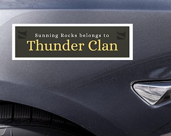 Sunning Rocks THUNDER Car Magnet