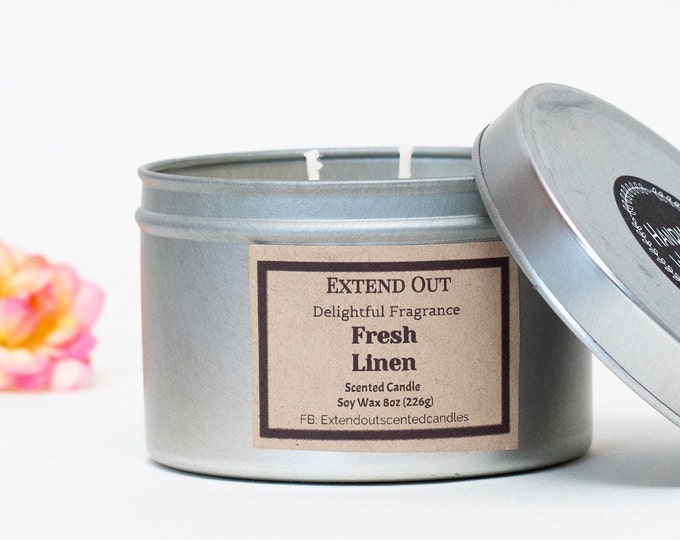 Eco Natural Soy Wax Container Candle Scented & Handmade with Love