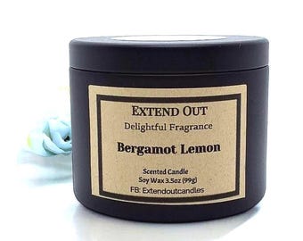 Eco Natural Soy Wax Scented Container Candle & Handmade with Love