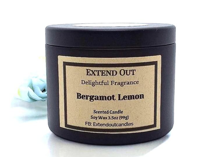 Eco Natural Soy Wax Scented Container Candle & Handmade with Love