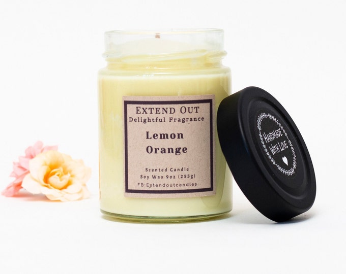 Eco Natural Soy Wax Scented Candle & Handmade  with Love