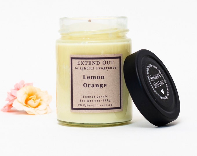 Eco Natural Soy Wax Candle Scented & Hand crafted with Love