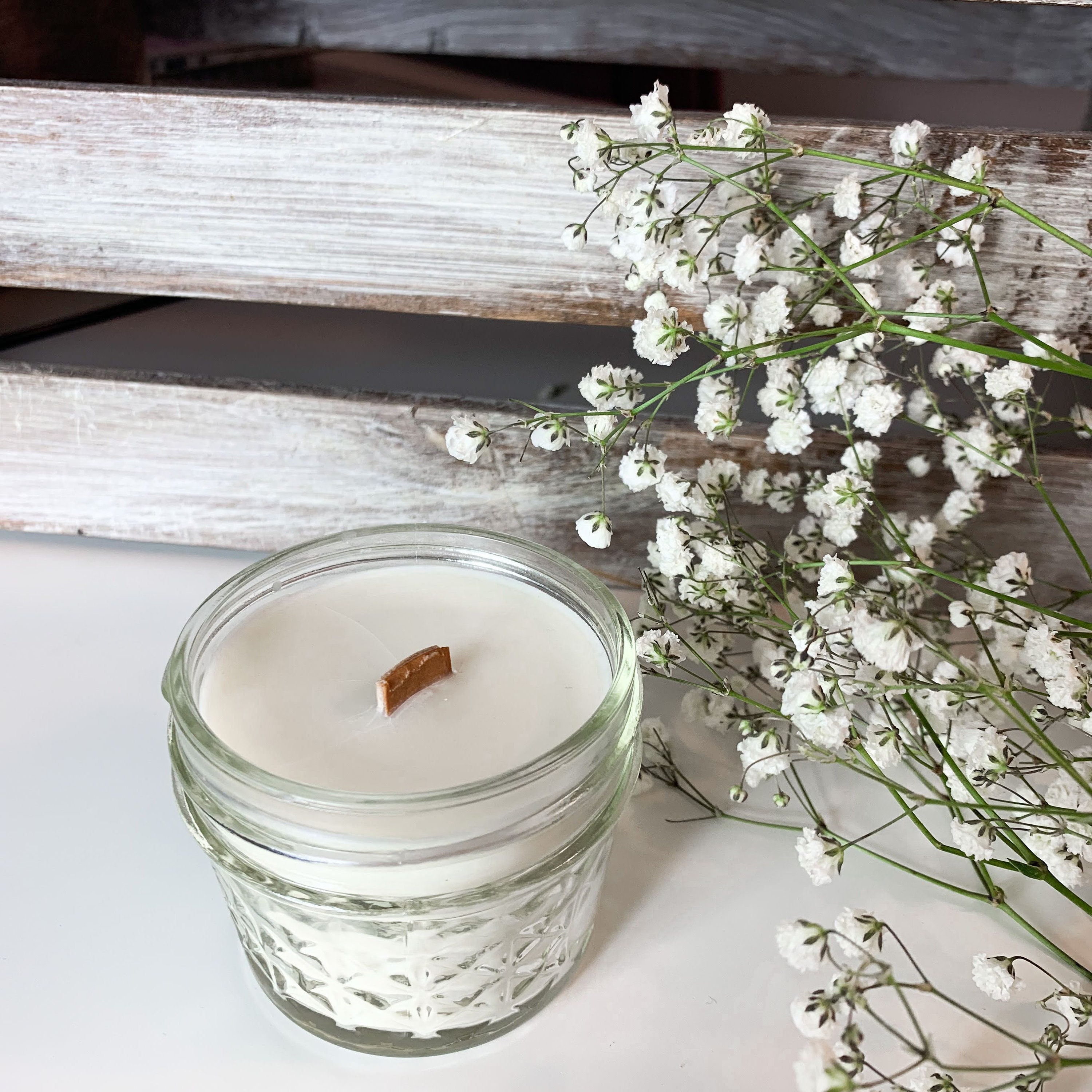 Woodwick Candle Trio, Made With Soy Wax, Hand Poured, Mason Jar, Vegan, Cruelty Free, Paraffin